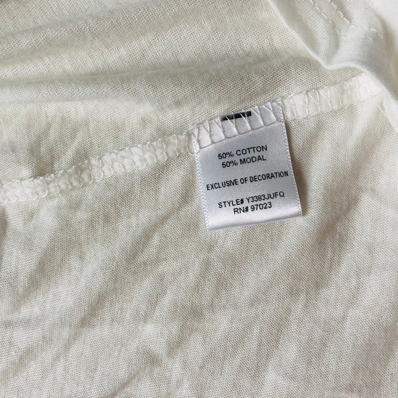 Carbon Copy Embroidered Palm Tee Shirt White M - Picture 4 of 4